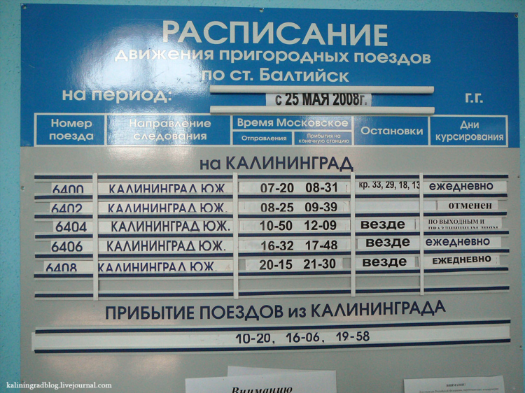 Автобусы калининград балтийск
