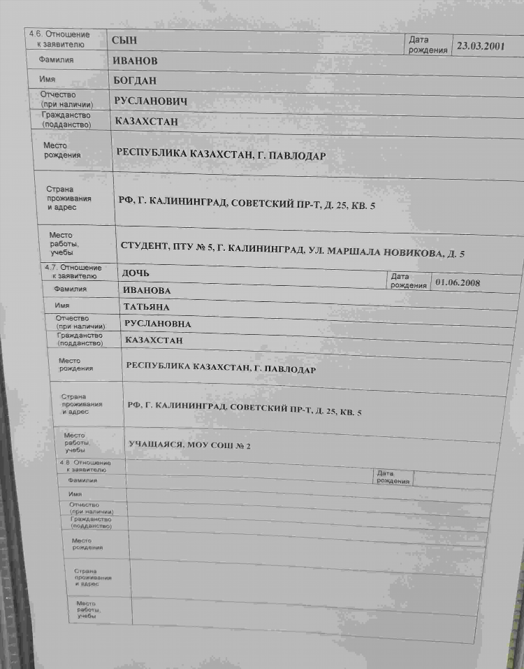 Документы на загранпаспорт калининград