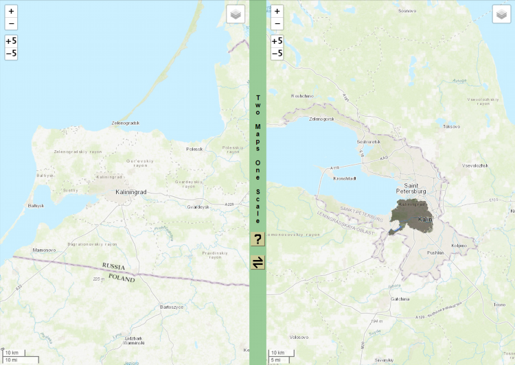 Калининград центр города на карте