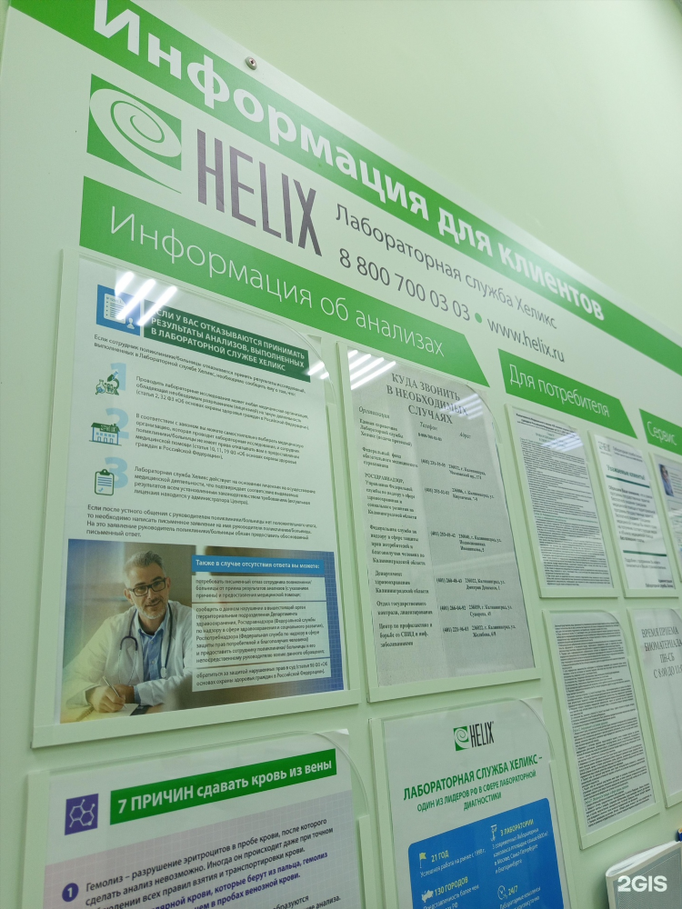 Хеликс анализы калининград