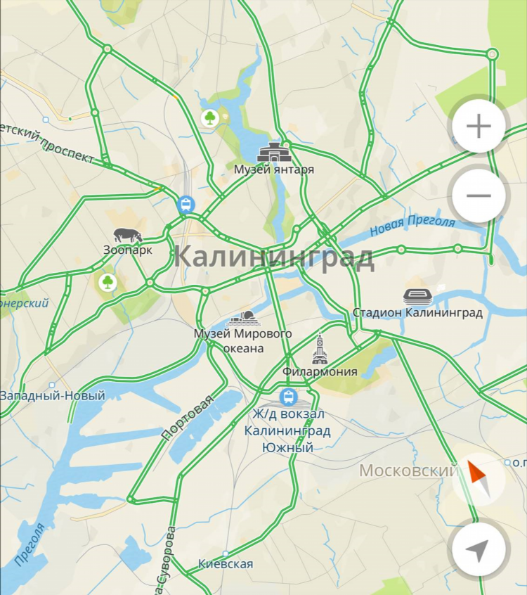 Москва калининград на карте